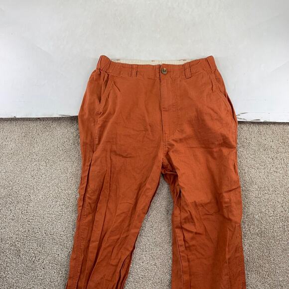 Uniqlo Women Extra Small Pants Linen Blend 26" Inseam Tapered 14-0 - Picture 3 of 8